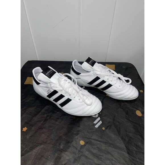 New Men’s Sz 9.5 Adidas Copa Mundial FG Soccer Cleats Germany White Black ID4050 - Picture 3 of 8